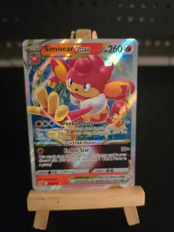 Pokemon Card Simisear VSTAR #23 Crown Zenith Holo English - Image 1