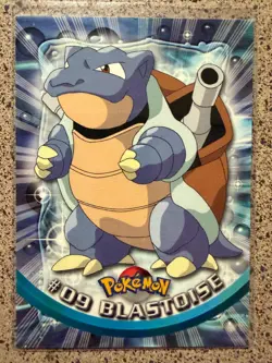 BLASTOISE #9 TOPPS TRADING CARDS SERIES 1 POKEMON LP - Image 1