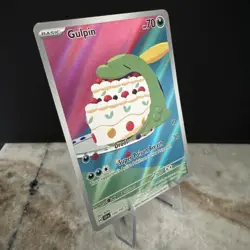 Pokemon Gulpin Holo Illustration Rare Card 154/142 Sv07: Stellar Crown Near Mint - Image 3