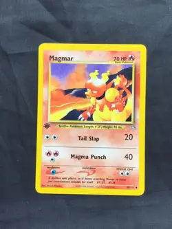Pokemon Cards: Neo Genesis 1st Edition Uncommon: Magmar 40/111 - Image 1