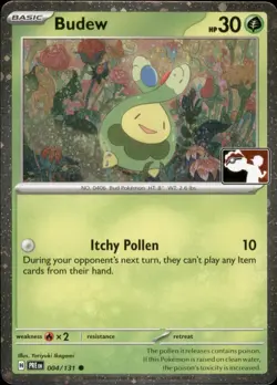 Budew 004/131 Prize Pack Series Cards Holo Pokemon TCG -EN NM - Image 1