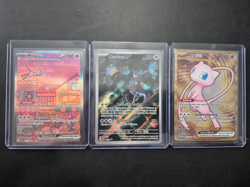 Pokemon TCG 151 UPC Promo Set Mew 053, Mewtwo 052, Metal Mew 205 Near Mint Cards - Image 1