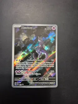 Pokemon TCG 151 UPC Promo Set Mew 053, Mewtwo 052, Metal Mew 205 Near Mint Cards - Image 2