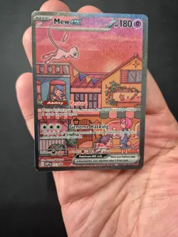 Pokemon TCG 151 UPC Promo Set Mew 053, Mewtwo 052, Metal Mew 205 Near Mint Cards - Image 4