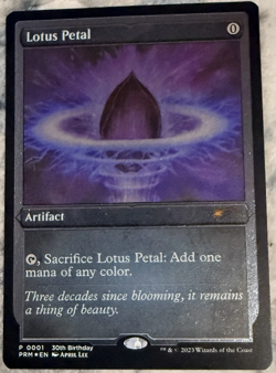 ETCHED FOIL Lotus Petal / Lotusblute -PROMO 30th ANNIVERS. - englisch (nm +) - Image 1