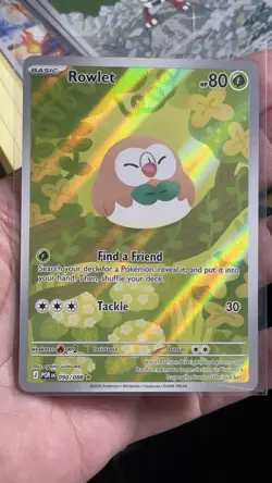 Pokemon Rowlet Illustration Rare Full Art Near Mint Perfect Order 090/088 NM 🔥 - Image 1