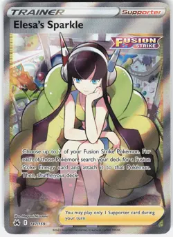 Pokemon Elesa's Sparkle 147/159 Ultra Rare Crown Zenith Pokemon Near Mint - Image 1