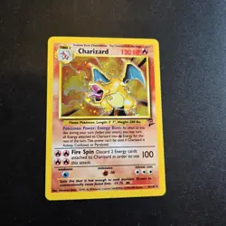 Pokemon Card - Charizard Holo Rare 4/130 Base Set 2 WOTC VINTAGE - Excellent 🔥 - Image 2