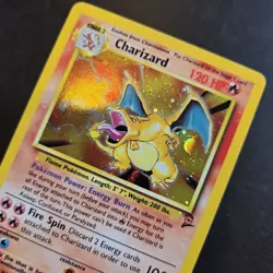 Pokemon Card - Charizard Holo Rare 4/130 Base Set 2 WOTC VINTAGE - Excellent 🔥 - Image 3