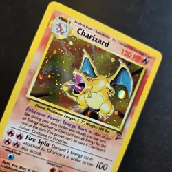 Pokemon Card - Charizard Holo Rare 4/130 Base Set 2 WOTC VINTAGE - Excellent 🔥 - Image 4