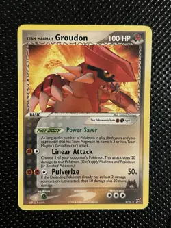 The Pokemon Company Team Magma's Groudon 9/95 Team Magma vs Aqua non holo - Image 1