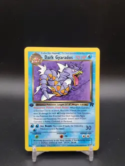 Dark Gyarados 25/82 Team Rocket 1st Edition LP Pokemon Card - Image 1