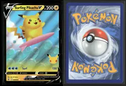 Surfing Pikachu V 008/025 Holo V Rare Celebrations Pokemon NM/M - Image 3
