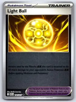 LIGHT BALL 191/217 REVERSE HOLO ME: ASCENDED HEROES POKEMON NEAR MINT - Image 1
