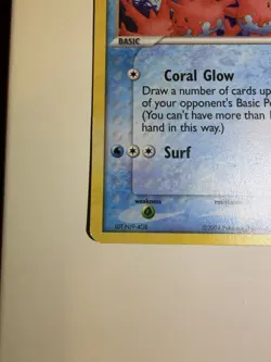 Pokemon TCG Corsola Card 32/101 EX Hidden Legends Holo - Image 5