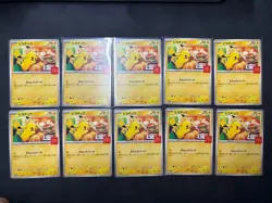 Pikachu McDonald’s Promo 020/M-P Japanese Pokemon Card Lot of 10 - Image 1