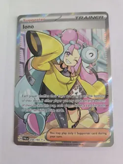 Pokemon Iono 254/193 SV02 Paldea Evolved Ultra Rare Full Art LP - Image 1