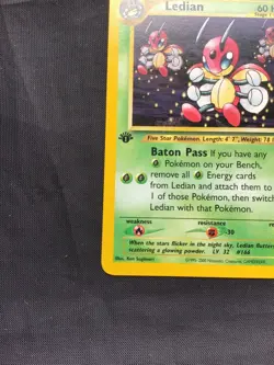 Pokemon Cards: Neo Genesis 1st Edition Uncommon: Ledian 39/111 - Image 5