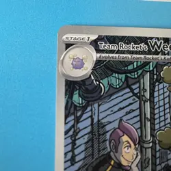Pokemon TCG - Team Rocket’s Weezing 199/182 Destined Rivals Illustration Rare NM - Image 2