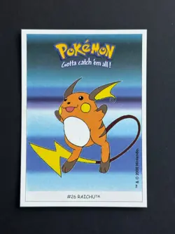 Carte Pokemon - Nintendo - Dunkin Boomer - #26 Raichu - Image 1