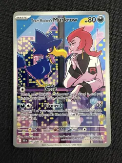 Team Rocket's Murkrow 200/182 IR Pokemon Destined Rivals English NM - Image 1