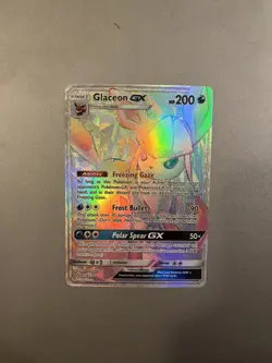 Pokemon Glaceon GX Secret Rare Holo 159/156 Sm-Ultra Prism - Image 1