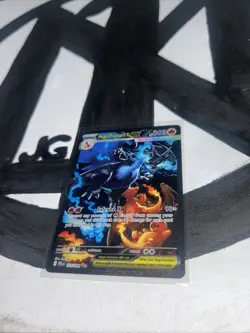 Pokemon Mega Charizard X ex SIR 125/094 Me02: Phantasmal Flames Holo Minty!! - Image 2