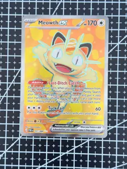 Pokemon TCG Meowth EX #107/088 Perfect Order Ultra Rare - Image 1