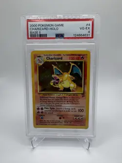 Pokemon Charizard Base Set 2 Holo Rare 4/130 PSA 4 - Image 1