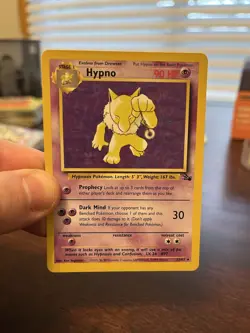 Hypno 23/62 Fossil Regular - Vintage Pokemon Card 1999 - Image 3