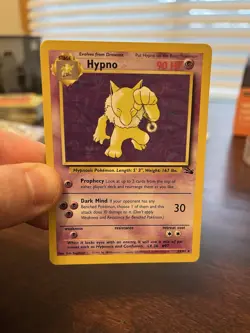 Hypno 23/62 Fossil Regular - Vintage Pokemon Card 1999 - Image 5