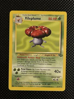 Wizards of the Coast Vileplume 31/64 Jungle Unlimited Rare English Regular 80 HP - Image 1