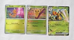 Pokemon 3 Lot Weedle Kakuna Beedrill ex! Chaos Rising Rare/Reverse Holo (NM) - Image 2