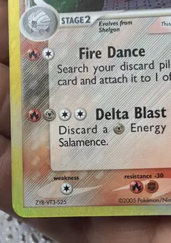 Pokemon Salamence 14/113 Ex Delta Species Reverse Holo Stamped Light Play - Image 5