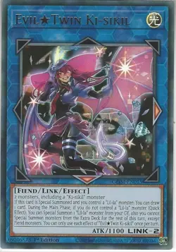 GEIM-EN015 Evil Twin Ki-sikil : Ultra Rare 1st Edition Mint Yugioh Card - Image 1