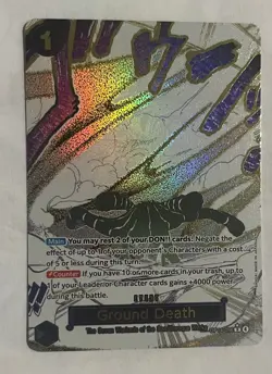 One Piece Ground Death (Alternate Art) OP14-096 The Azure Sea's Seven Foil - Image 1