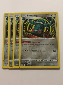 Pokemon Card Astral Radiance 4x Playset Reverse Holographic Bronzong 112/189 NM - Image 1