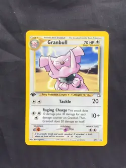 Pokemon Cards: Neo Genesis 1st Edition Uncommon: Granbull 37/111 - Image 1