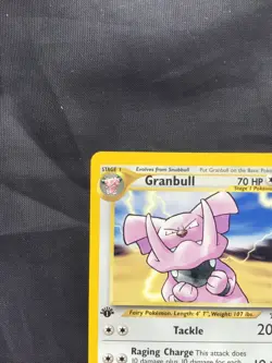 Pokemon Cards: Neo Genesis 1st Edition Uncommon: Granbull 37/111 - Image 2