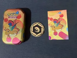 Pokemon TCG 151 Dragonite Mini Tins With Art Card and Coin - Image 1