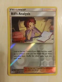 Bill's Analysis 51/68 Reverse Holo Rare Hidden Fates Pokemon Card - Image 1