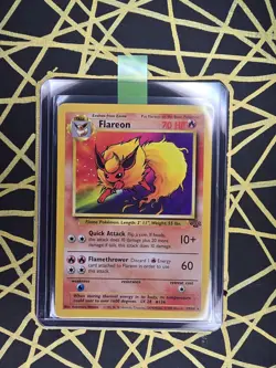 🔥 Flareon 19/64 🔥 Original Non Holo Rare Jungle Set Pokemon Card WOTC 1999 TCG - Image 1
