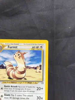 Pokemon Cards: Neo Genesis 1st Edition Uncommon: Furret 35/111 - Image 3