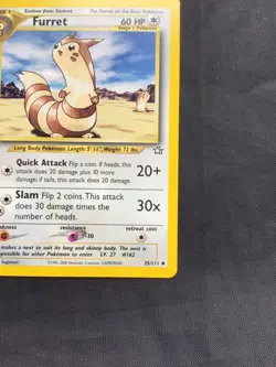 Pokemon Cards: Neo Genesis 1st Edition Uncommon: Furret 35/111 - Image 4