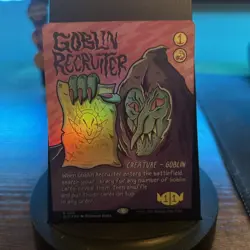 Goblin Recruiter (Rainbow Foil) Secret Lair Drop Foil Wizard Of Barge - Image 1