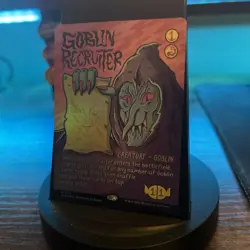 Goblin Recruiter (Rainbow Foil) Secret Lair Drop Foil Wizard Of Barge - Image 2