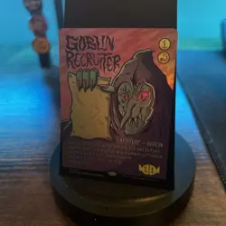 Goblin Recruiter (Rainbow Foil) Secret Lair Drop Foil Wizard Of Barge - Image 3