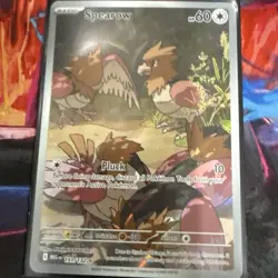 Pokemon TCG Spearow 151/132 Illustration Rare Mega Evolution Near Mint Condition - Image 3