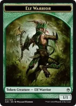 Elf Warrior Token (011) x1 NM Magic the Gathering 1x Masters 25 mtg card - Image 1