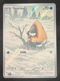 2026 Pokemon Snorunt 227/217 Ascended Heroes Illustration Rare NM - Image 1